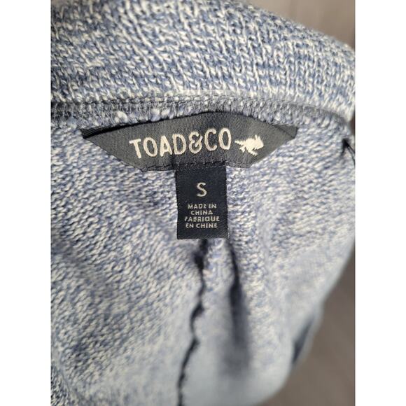 Toad & Co Blue Gray Open Front Cardigan With Organic Cotton Size Small - Picture 3 of 6